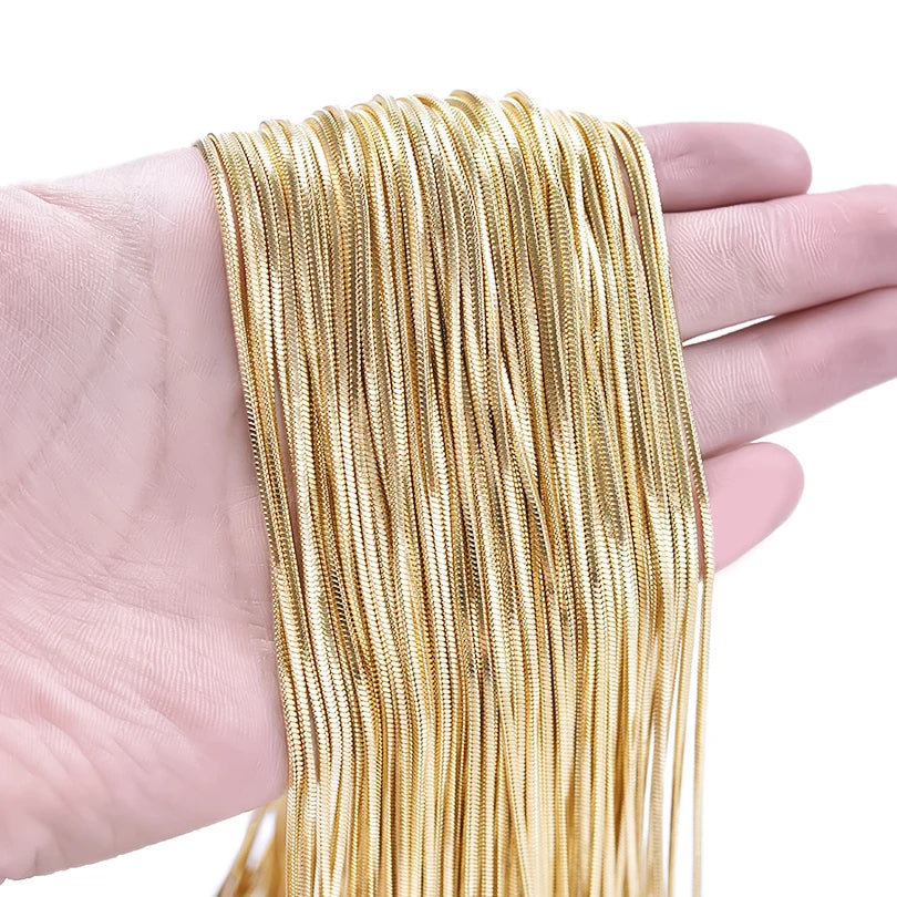 Wholesale 45/50/60/70cm Snake Long Chain Necklace Stainless Steel Necklaces For Women Me detail view