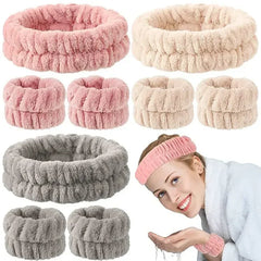 Soft Coral Fleece Headband Women Makeup Wash Face Spa Elastic Hair Band Fashion Female Girls Hair Ac