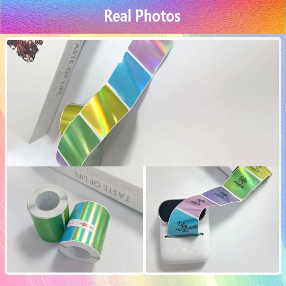 140Pcs 50x50mm Self-Adhesive Thermal Sticker Labels | Compatible with Phomemo M110 M220 detail view