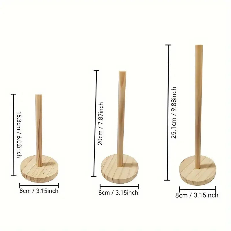 Vertical Bracelet Holder Wood Tabletop Bracelet Display Stand Bangle Display Holder for detail view