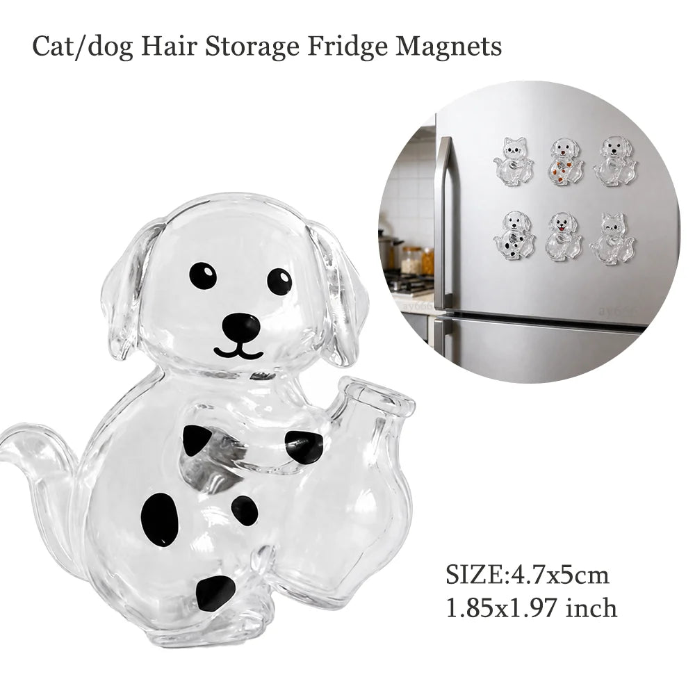 Creative Dog Hair Storage Keychain Transparent Dog\Cat Shape Memorial Pendant Handmad lifestyle view