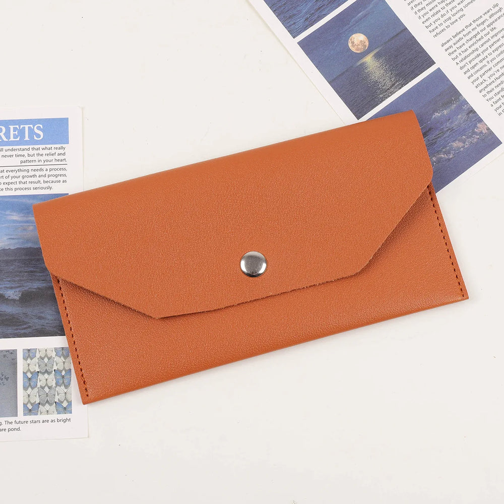 Envelope Coin Money Holder Wallet | PU Leather Classic Fashion Purse for Women alternate view