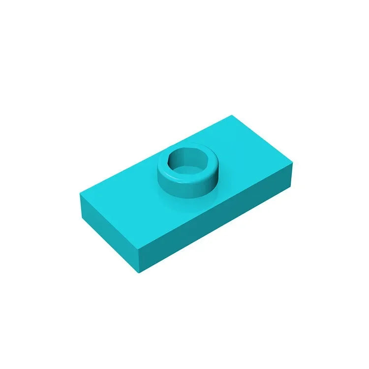 Gobricks PLATE 1X2 W. 1 KNOB | Modified Building Block Compatible with Lego 15573 close-up view