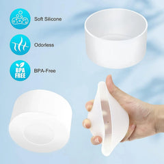 75MM Silicone Boot Bottom Sleeve Cover for Stanley 40oz Tumbler Quencher Adventure and close-up view
