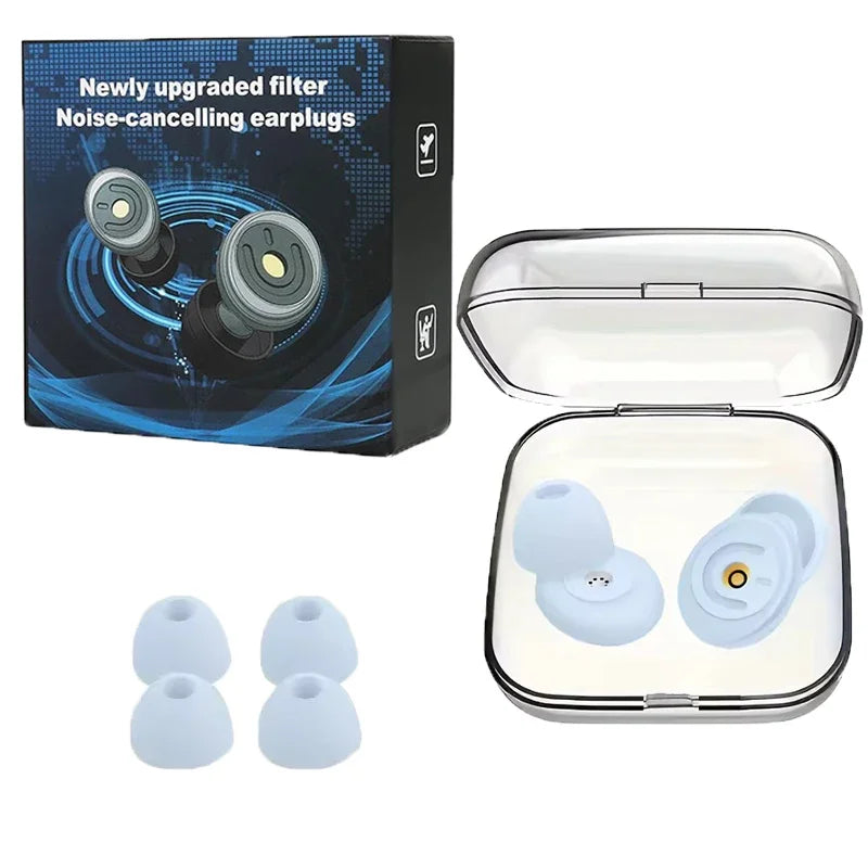 Reusable Silicone Ear Plugs for Noise Reduction | Sleep, Swimming & Travel Earplugs S alternate view