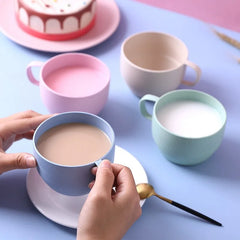 4pcs/set, Multi-functional Minimalist Coffee Drink Cup, Portable Colorful Cup, Simple alternate view