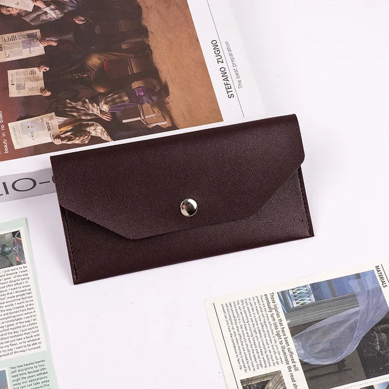 Envelope Coin Money Holder Wallet | PU Leather Classic Fashion Purse for Women detail view