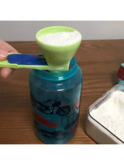 Protein Powder Funnel Spoon | 2-in-1 Measuring Scoop with Longer Handle detail view