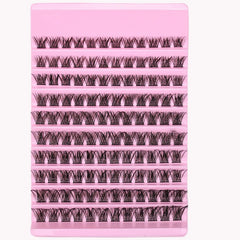 Lash Clusters 120Pcs D Curl Fluffy Volume Individual Lashes Natural Wispy DIY Eyelash Extensions Cluster Lashes for Home Use