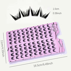 Self Adhesive Glue-free lash Clusters Fake Eyelashes Segmented Home DIY Individual Han close-up view