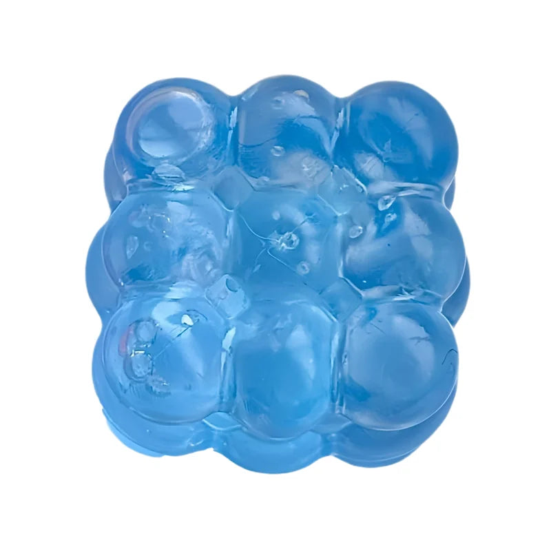 Squishy Maltose Fidget Toy | Bright Soft Colored Cubic Squeeze Stress Relief close-up view