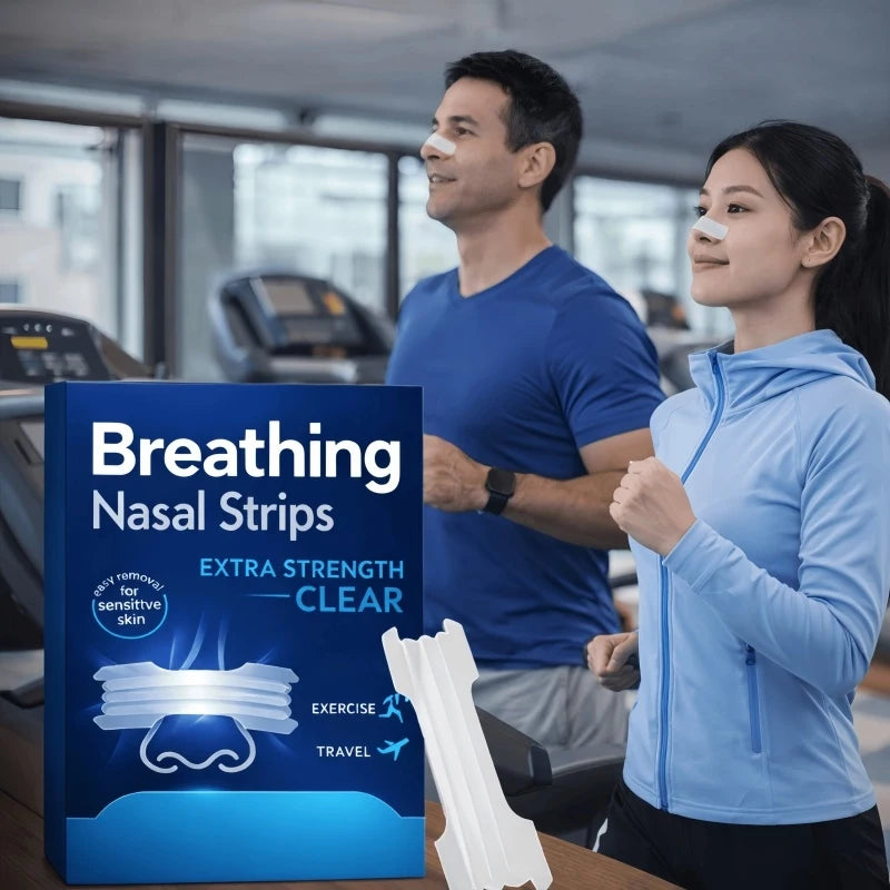 Breathable Sports Nose Strips | 30 Pack for Better Breathing and Restful Sleep lifestyle view