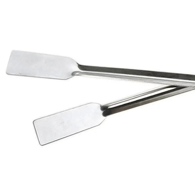 Double End Laboratory Medicine Spoon | Stainless Steel Sampling Scoop with Spatula detail view