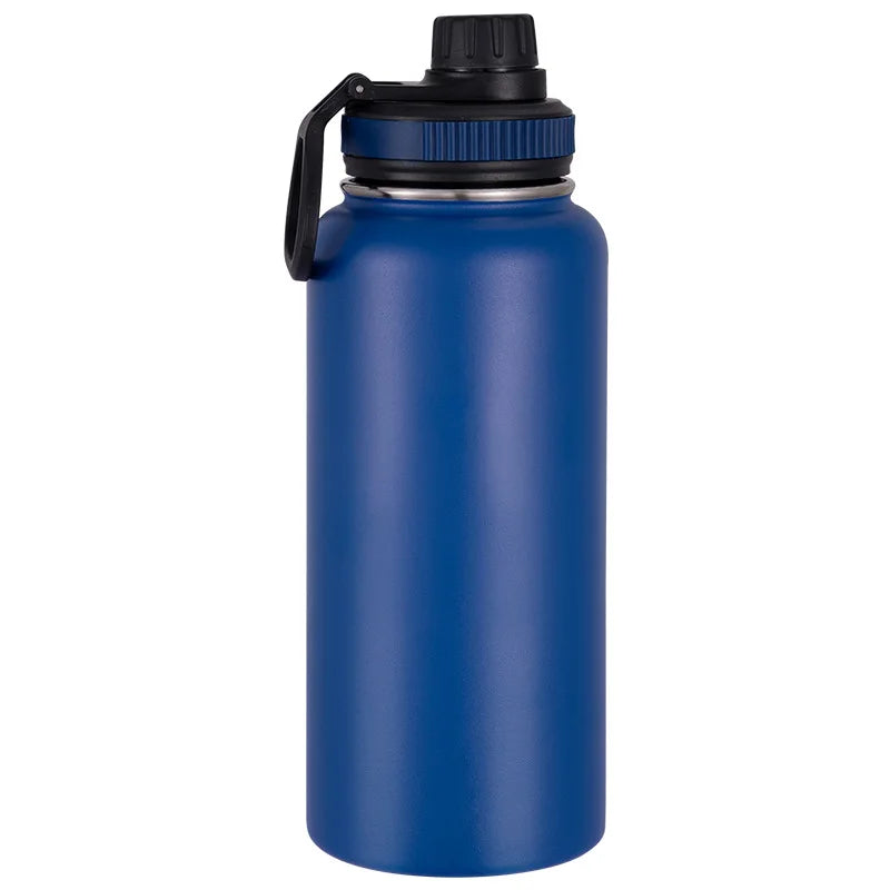 Large Sports Double Wall Stainless Steel Water Drinking Bottle Insulated Mugs Thermos close-up view