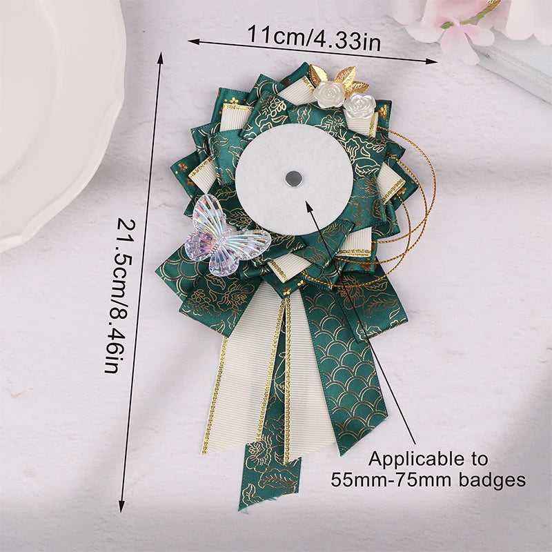 Fashion Ribbon Cosplay Ita Bags Rosette Protection Flower Pin Holder Adapt to 55-75 additional angle