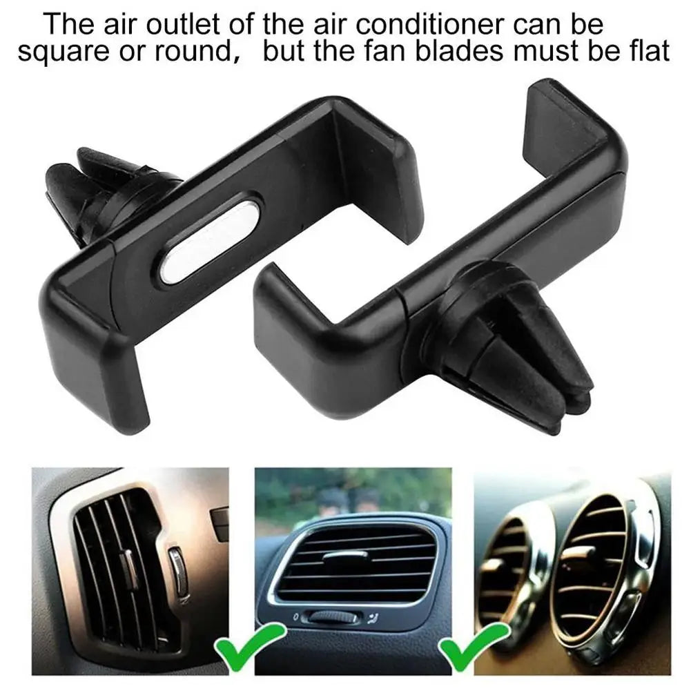 Car Phone Holder Air Vent Phone Stand Black