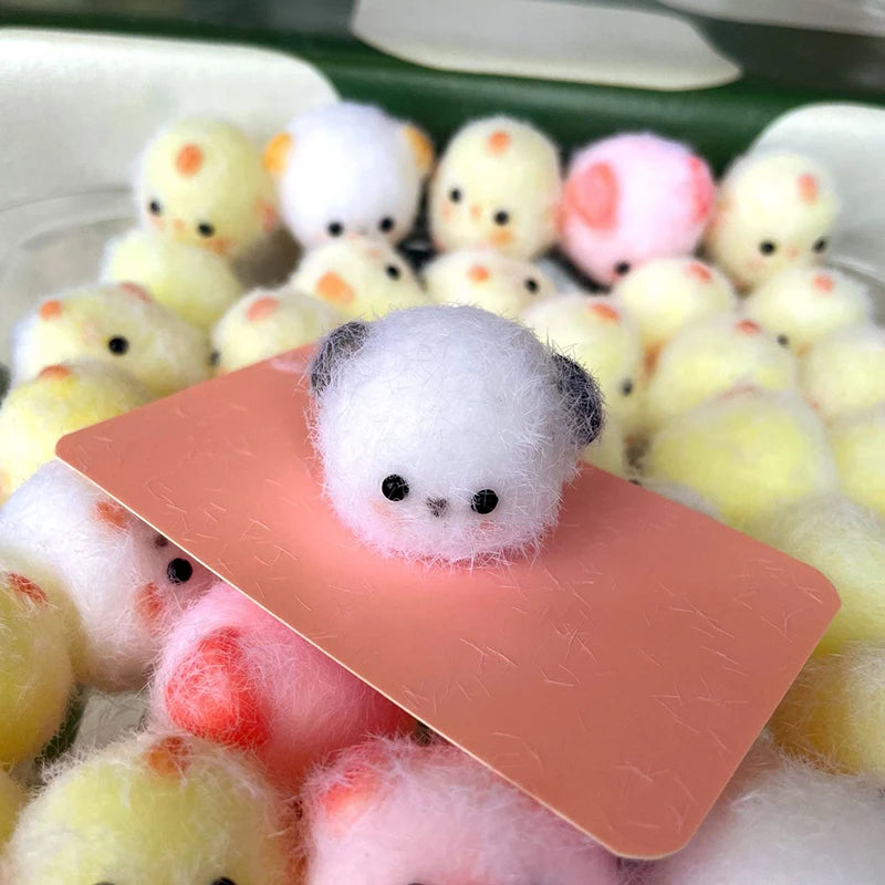 Kawaii Sticky Mini Chick Pig Dog Stress Relief Toy Cute Animal Relief Squeeze Silic additional angle