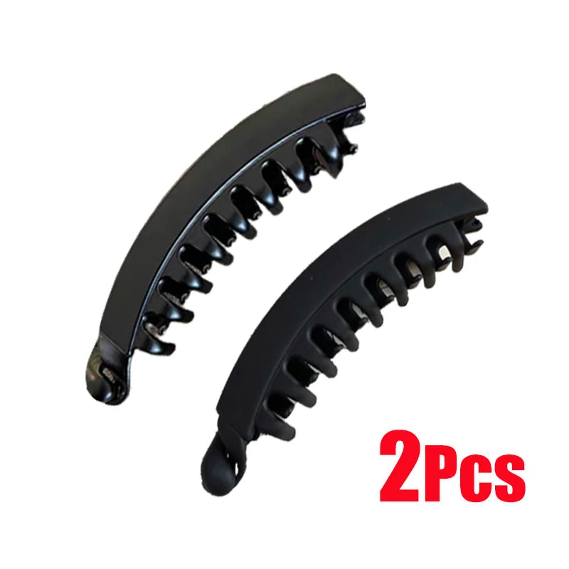Tortoiseshell Banana Hair Clip Fish Shaped Hairpin Strong Grip Non-Slip Hair Claws Hairgrips Twist Clamp Ponytail Barrettes