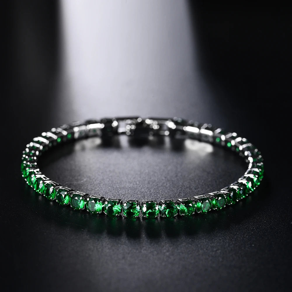4mm Micro-inlaid Zircon Tennis Bracelet for Women 2025 New Men Bracelet Homme Jewel additional angle