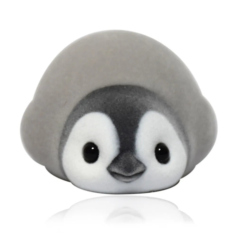 Chubby Hamster Penguin Squeeze Toy Flocked Seal Bunny Animal Figure Stress Relief Toy lifestyle view