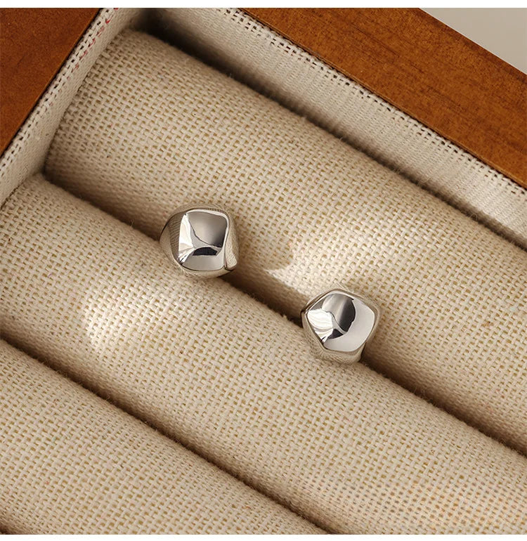 925 Silver Stud Earrings for Women alternate view