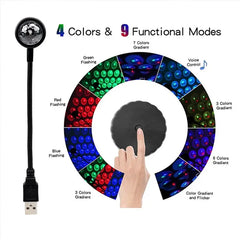 Voice Control Starry Sky Night Light | USB Powered Galaxy Projector alternate view