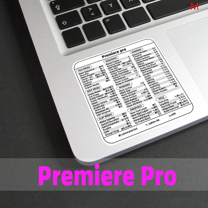 Windows PC Keyboard Shortcut Sticker | Reference Guide for Laptop Desktop detail view