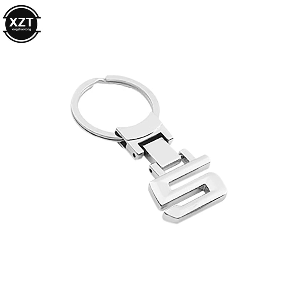 Premium Car Keychain Key Ring | Stylish Metal Accessory for Multiple Car Logos close-up view