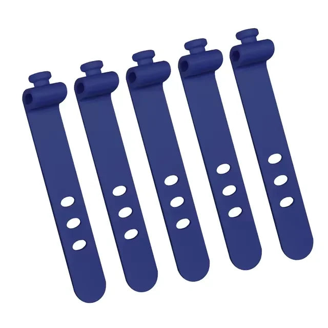 5/10pcs Cable Organizer Clip Strap Silicone Strap Line Storge Holder Cable Wire Wrap alternate view