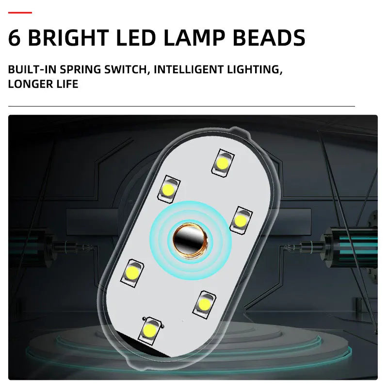 Mini Wireless Car LED Touch Light | Magnetic Induction USB Rechargeable lifestyle view