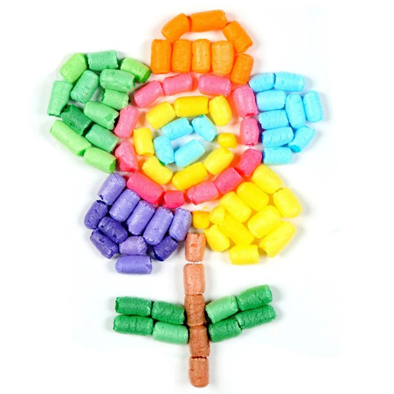 500pcs Corn Starch Plasticine Building Blocks | Kids Modeling Clay Set close-up view