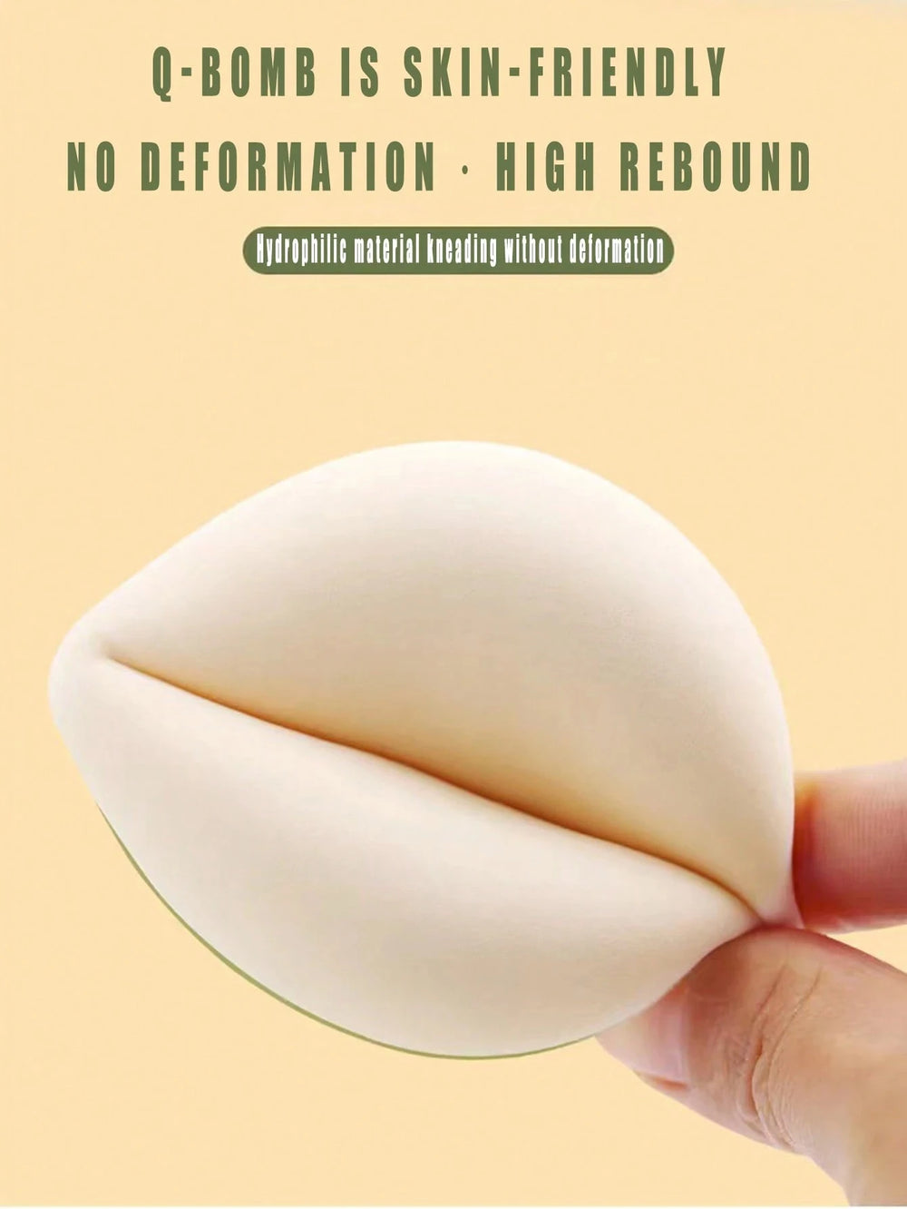 1/2Pcs Soft Non-Eating Foundation Sponge Puff | High Density & Bouncy Makeup Sponge alternate view