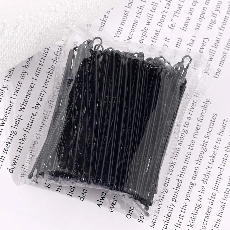 5/6/7cm Alloy Bobby Pins Barrettes U Shaped Metal Hair Pins Waved Hair Clips Bridal Hair detail view