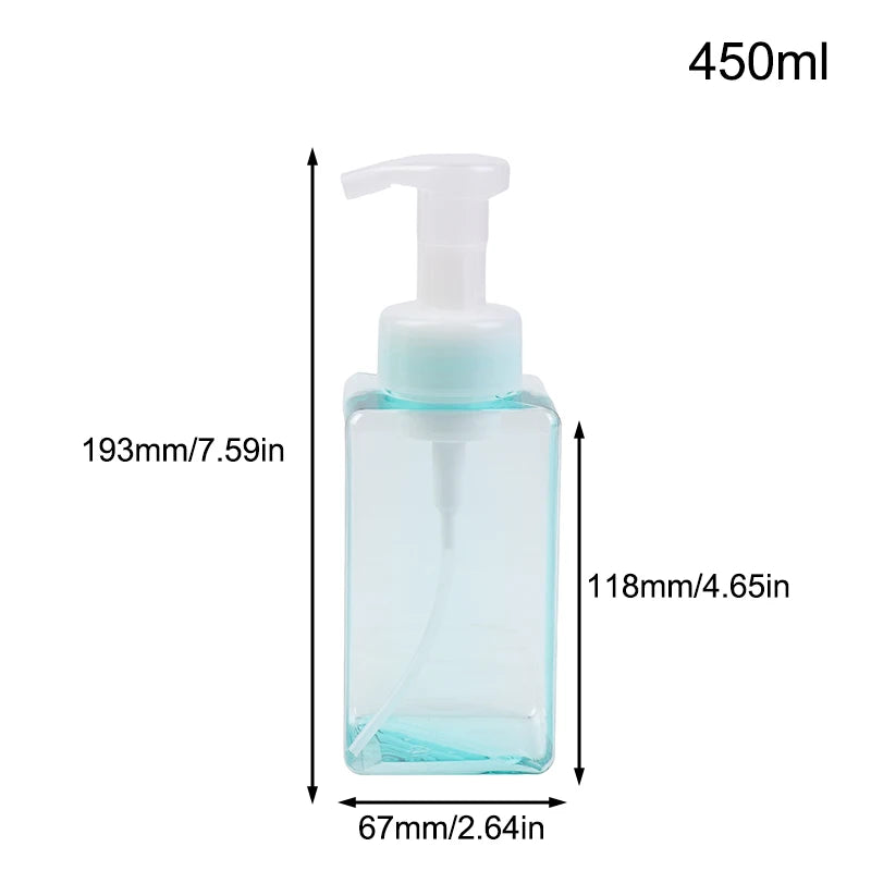 Portable Foam Soap Dispenser Manual Press Pump Bottle 250/450/650ml Foaming Liquid Sh lifestyle view