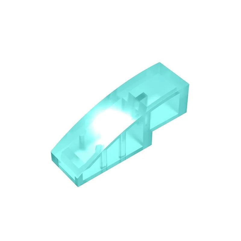 Gobricks GDS-657 Slope, Curved 3 x 1 | Compatible Building Block for Creative Construc close-up view