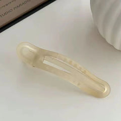 New Acrylic Matte Duckbill Hair Claws Barrettes Bow Solid Color Hair Clips Hair Access close-up view