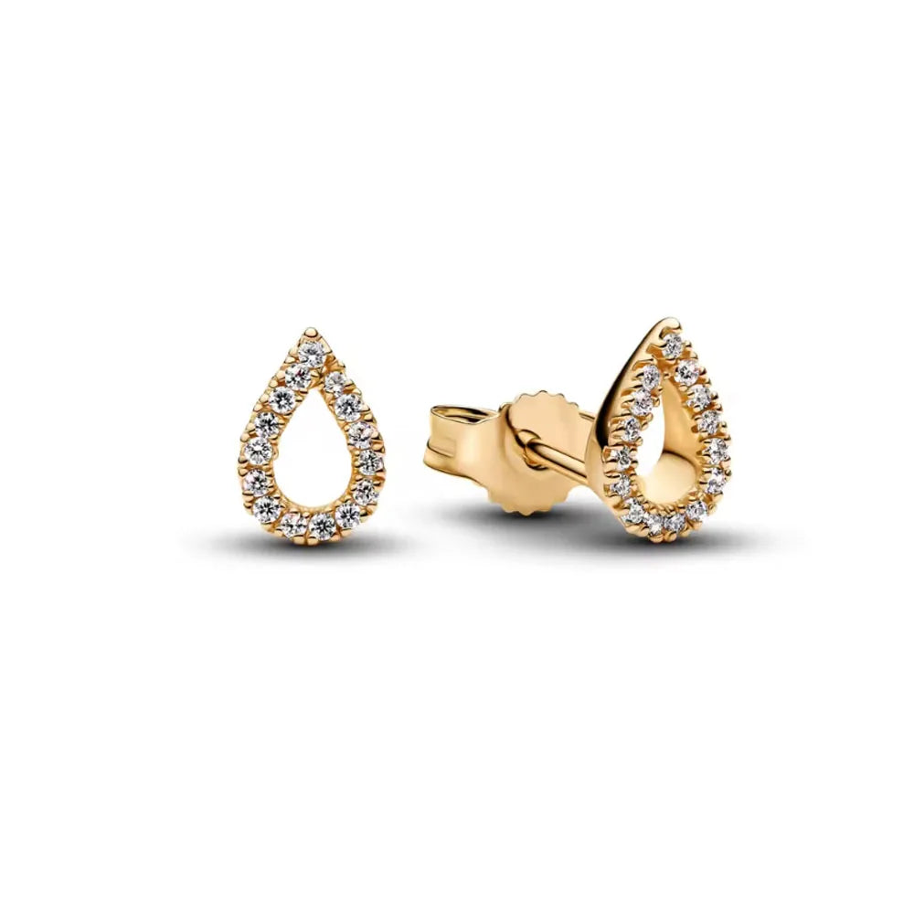 925 Silver Heart and Butterfly Stud Earrings | Elegant Fine Jewelry Gift for Women alternate view
