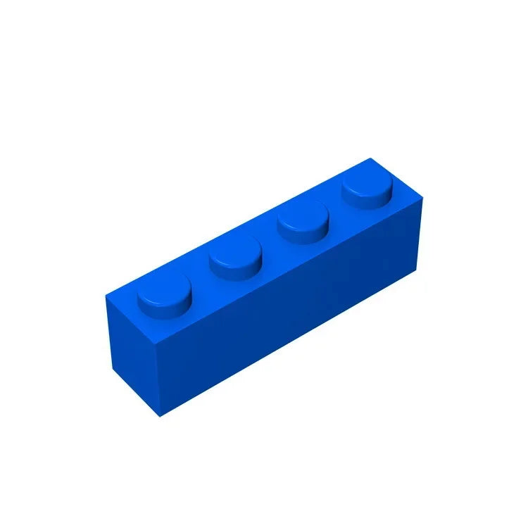 Gobricks GDS-534 Brick 1 x 4 without Bottom Tubes | Compatible Building Block Set close-up view