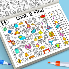 Look and Find Activity Book for Kids with Hidden Objects Focus Attention Practice Fun alternate view