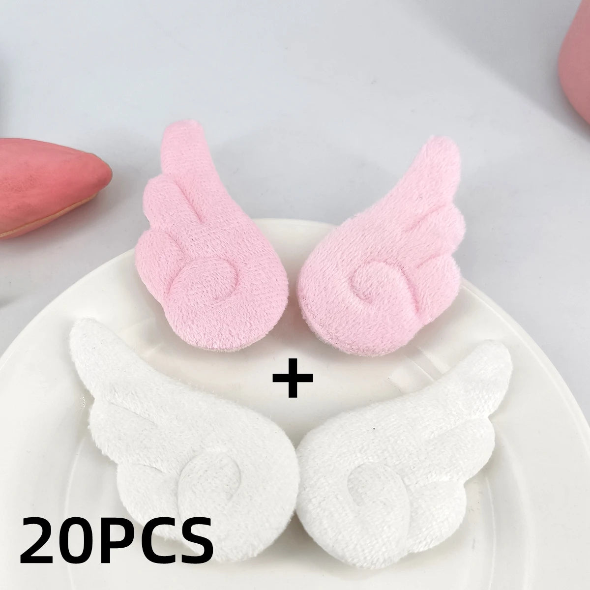 2Pcs/20Pcs 5cm Angel Wings Super Cute Angel Wing Plush Hairpin Girl Hair Clip Accessories Barrettes Hairgrip Headdress Headwear