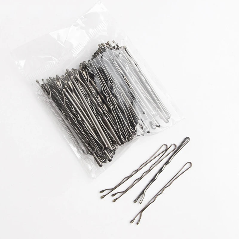 50PCS Silver Gold Color Hair Clip for Women Hairpin Curly Wavy Grips Hairstyle Hairpi lifestyle view