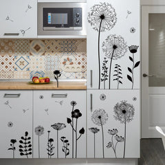 2pcs Dandelion Wall Sticker Set | Self-Adhesive Wall Decor for Bedroom Living Room detail view