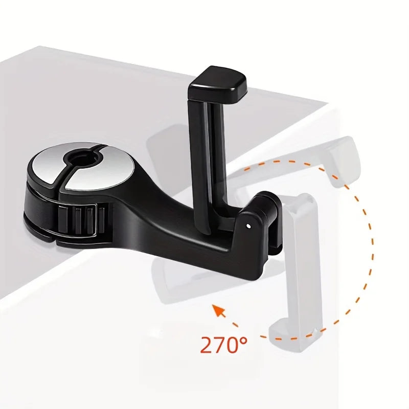 Multifunction Rear Headrest Hook Car Phone Holder Adjustable Automobile Headrest Phon lifestyle view