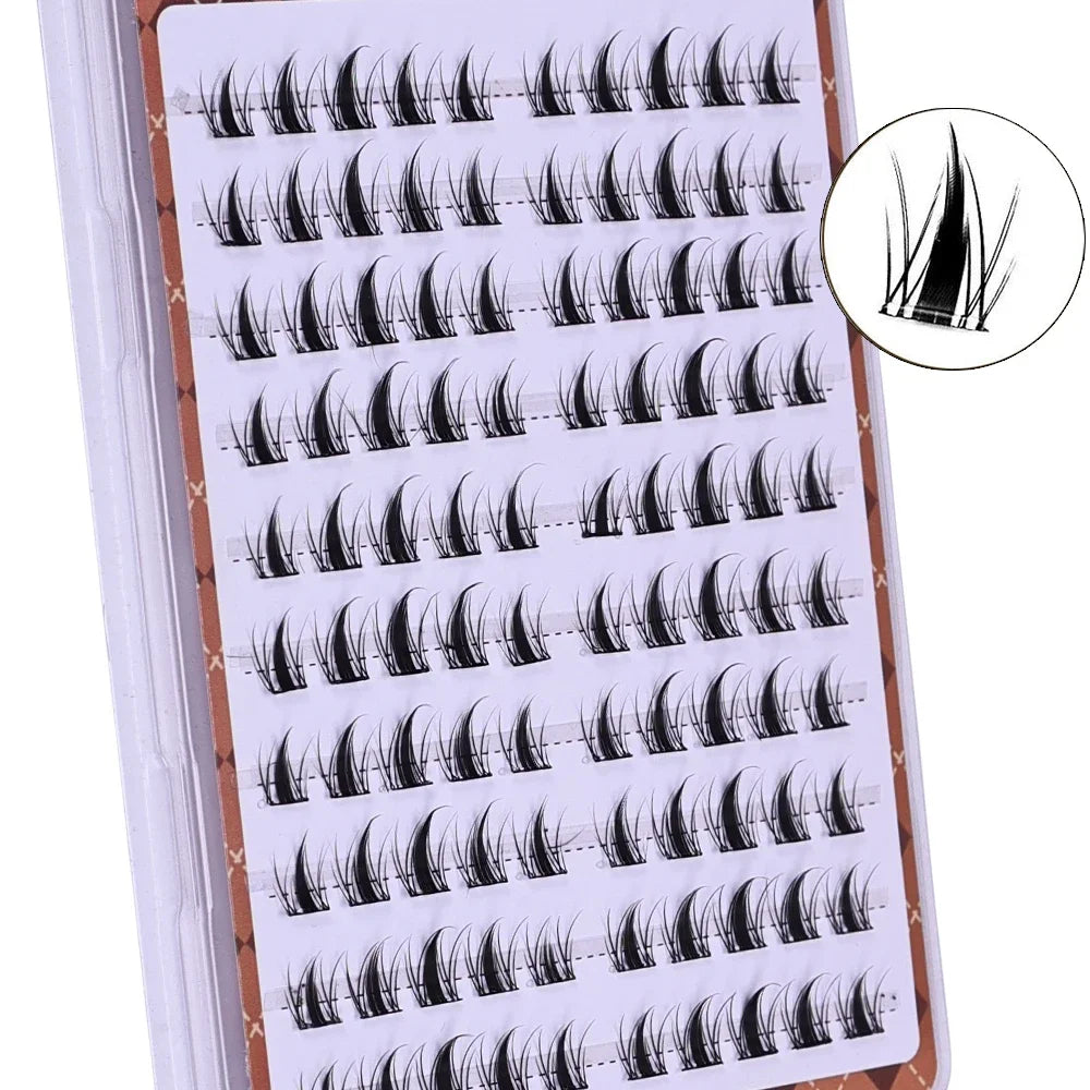 DIY Self-Adhesive Cluster Lashes 10 Rows | Glue-Free Manga Sectioned Eyelashes alternate view