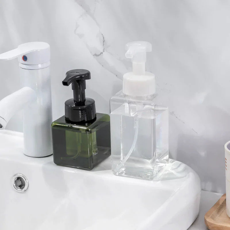 Portable Foam Soap Dispenser 250/450/650ml Manual Press Foaming Pump Bottle Liquid Shower Gel Bathro