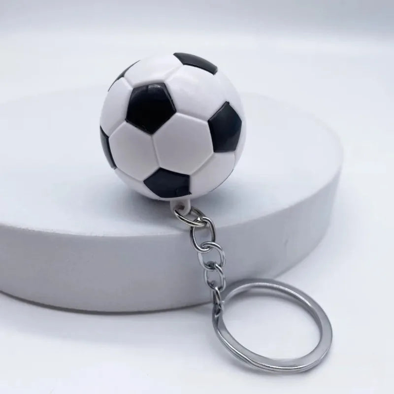 1Pcs Football keychain souvenir keychain backpack pendant mobile phone accessories close-up view