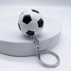 1Pcs Football keychain souvenir keychain backpack pendant mobile phone accessories close-up view