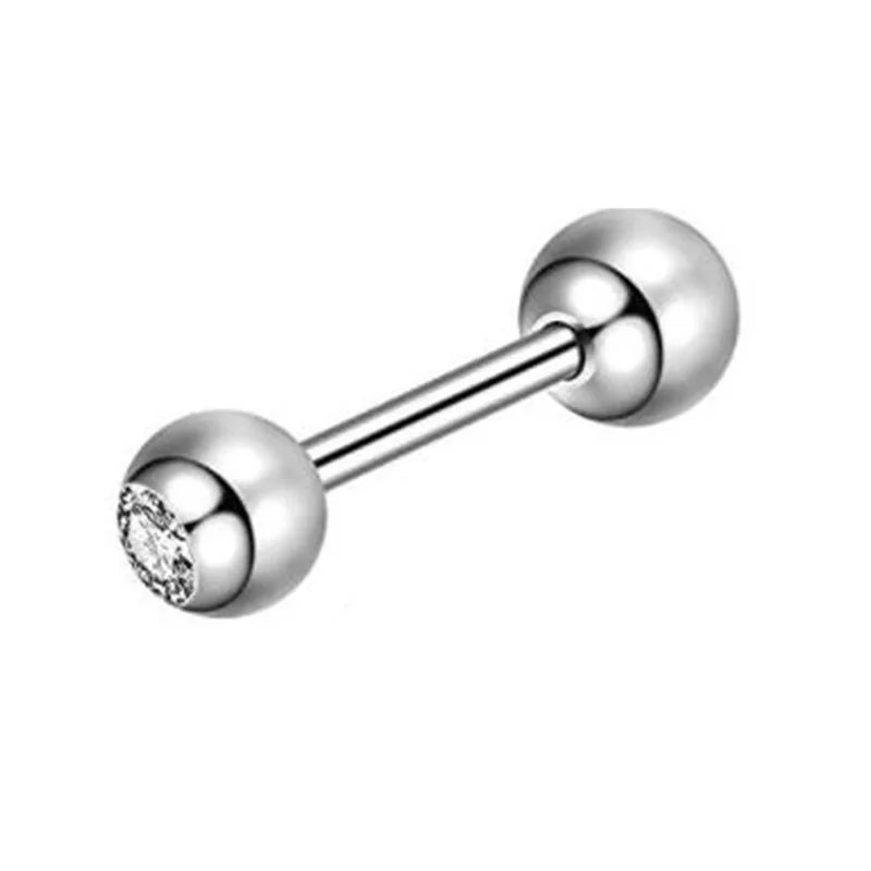 Moon Star Tragus Earring | Cz Cartilage Stud for Helix Daith Rook Piercing