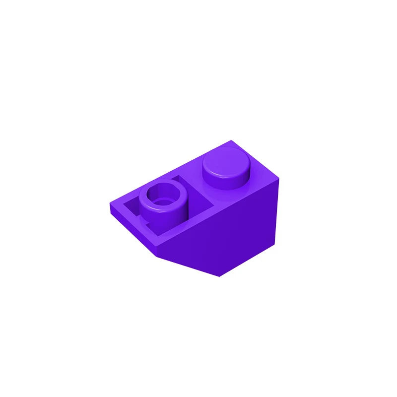 Gobricks GDS-597 Slope, Inverted 45 2x1 | Compatible Building Block for DIY alternate view