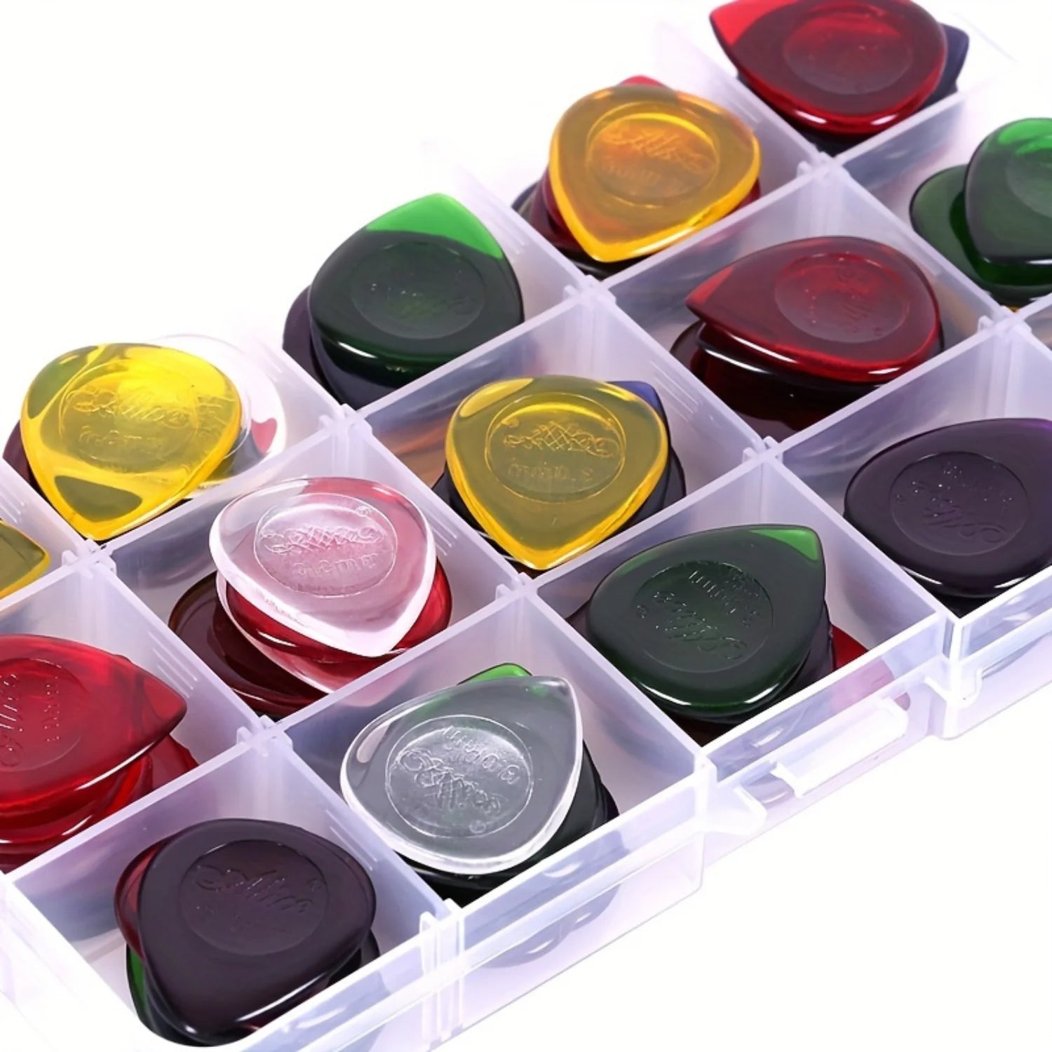 15pcs Color Guitar Pick 1mm/2mm/3mm - Three Thickness Groove Anti-Slip - Suitable for lifestyle view